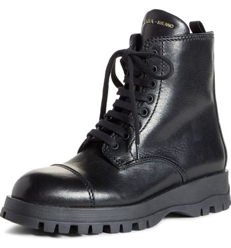 wednesday prada boots|prada lace up combat boots.